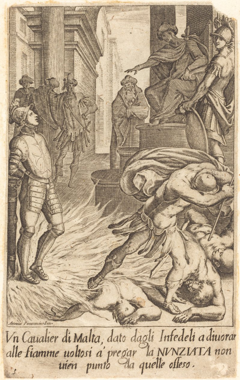 Ritter von Malta von Jacques Callot after Antonio Circignani