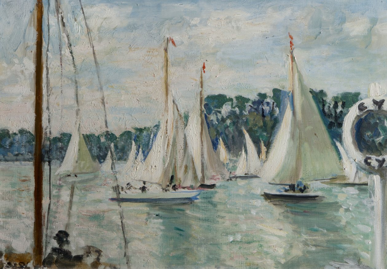 Rennjachten auf der Seine von Jacques Emile Blanche