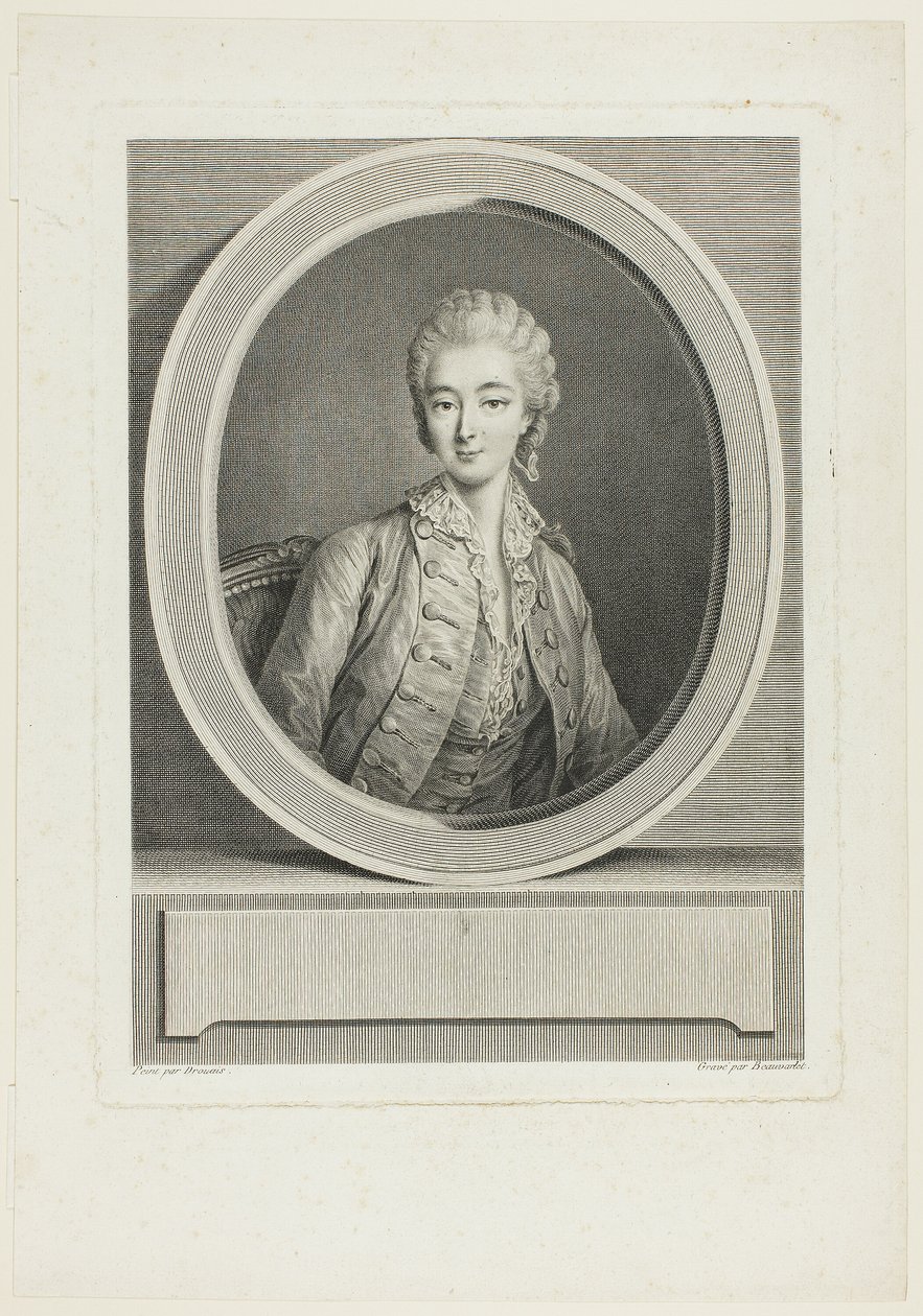 Porträt von Jacques Firmin Beauvarlet