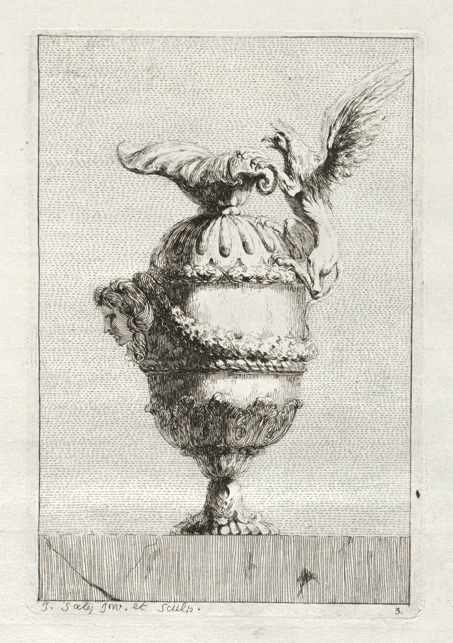Vasensuite: Platte 3 von Jacques François Saly