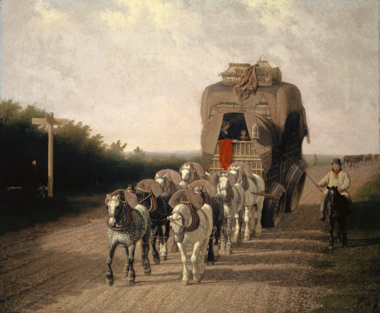 Der Ludlow-Kutschenführer, 1801 von Jacques Laurent Agasse