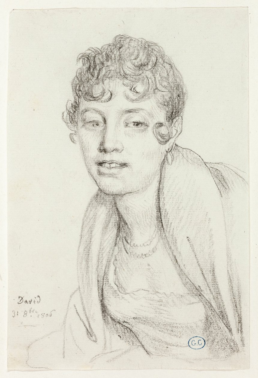 Büste von Angelique Mongez von Jacques Louis David