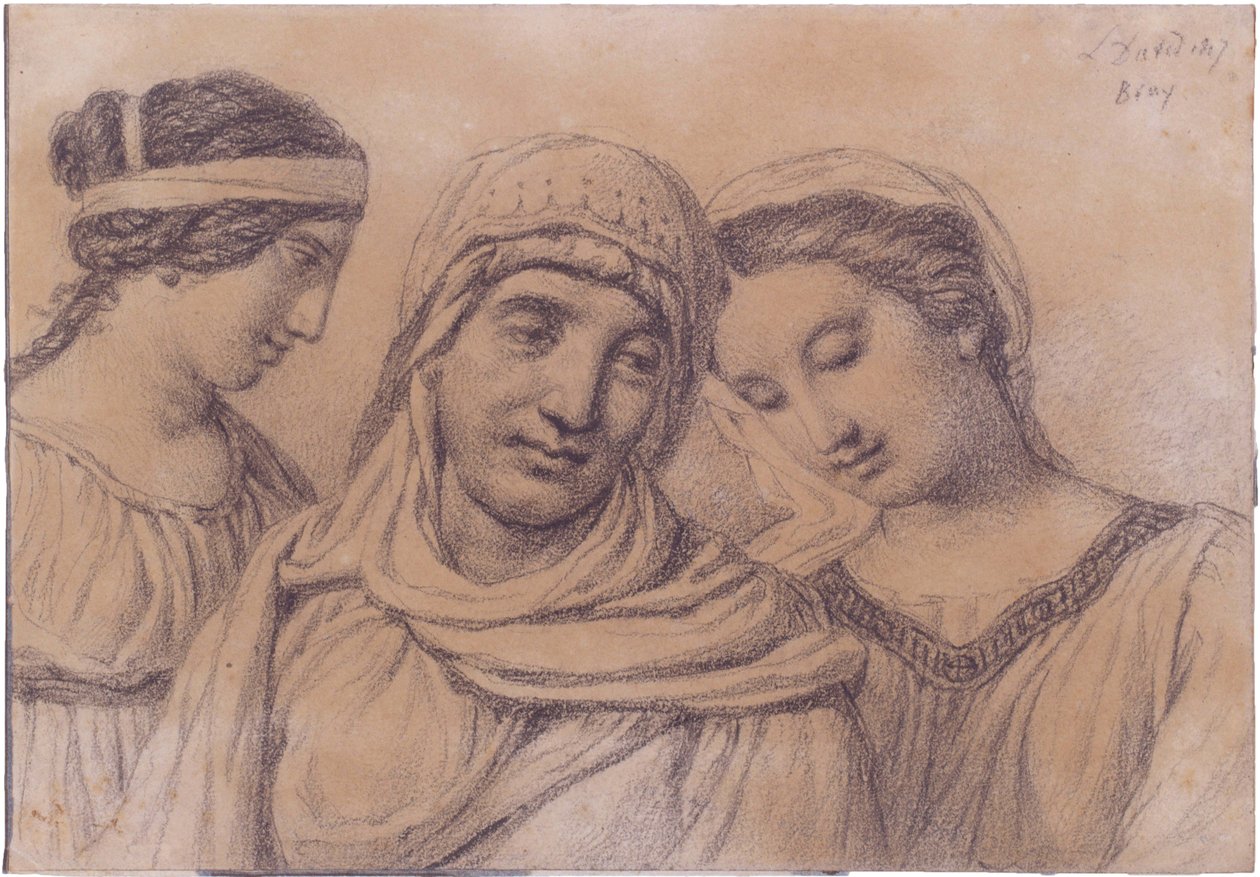 Drie vrouwen von Jacques Louis David
