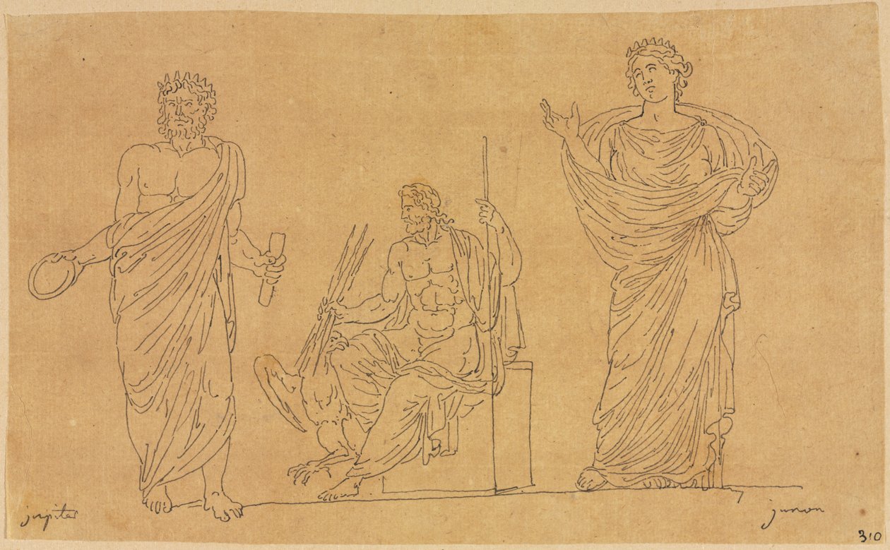 Götter und Göttinnen von Jacques Louis David