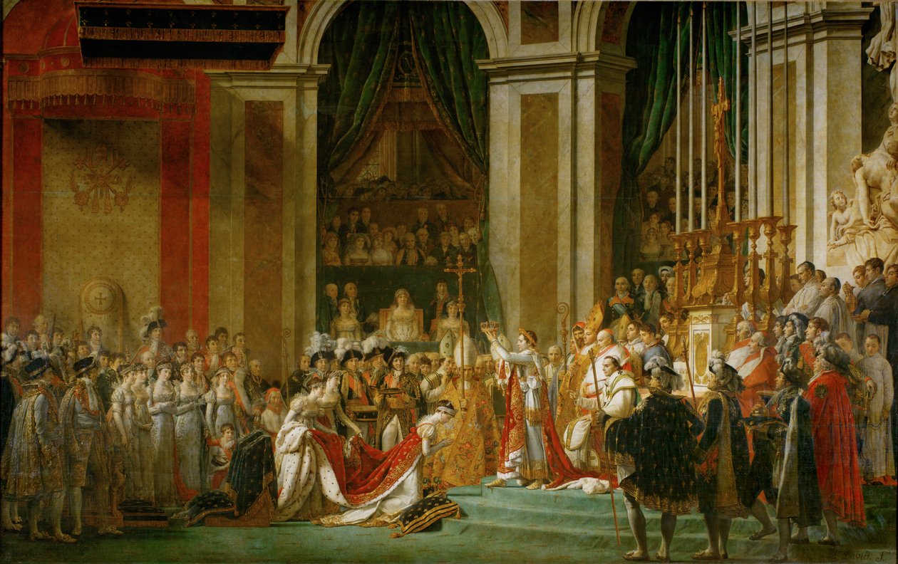 Krönung Napoleons in Notre-Dame von Jacques Louis David