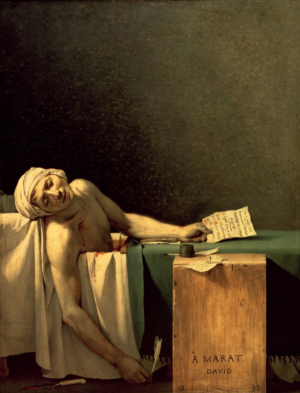 Der Tod des Marat von Jacques Louis David