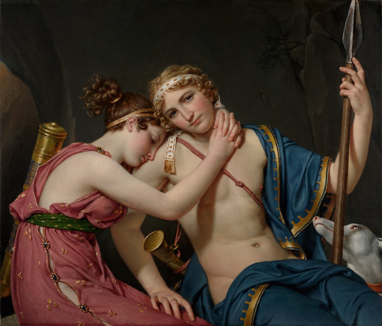Der Abschied von Telemach und Eucharis von Jacques Louis David