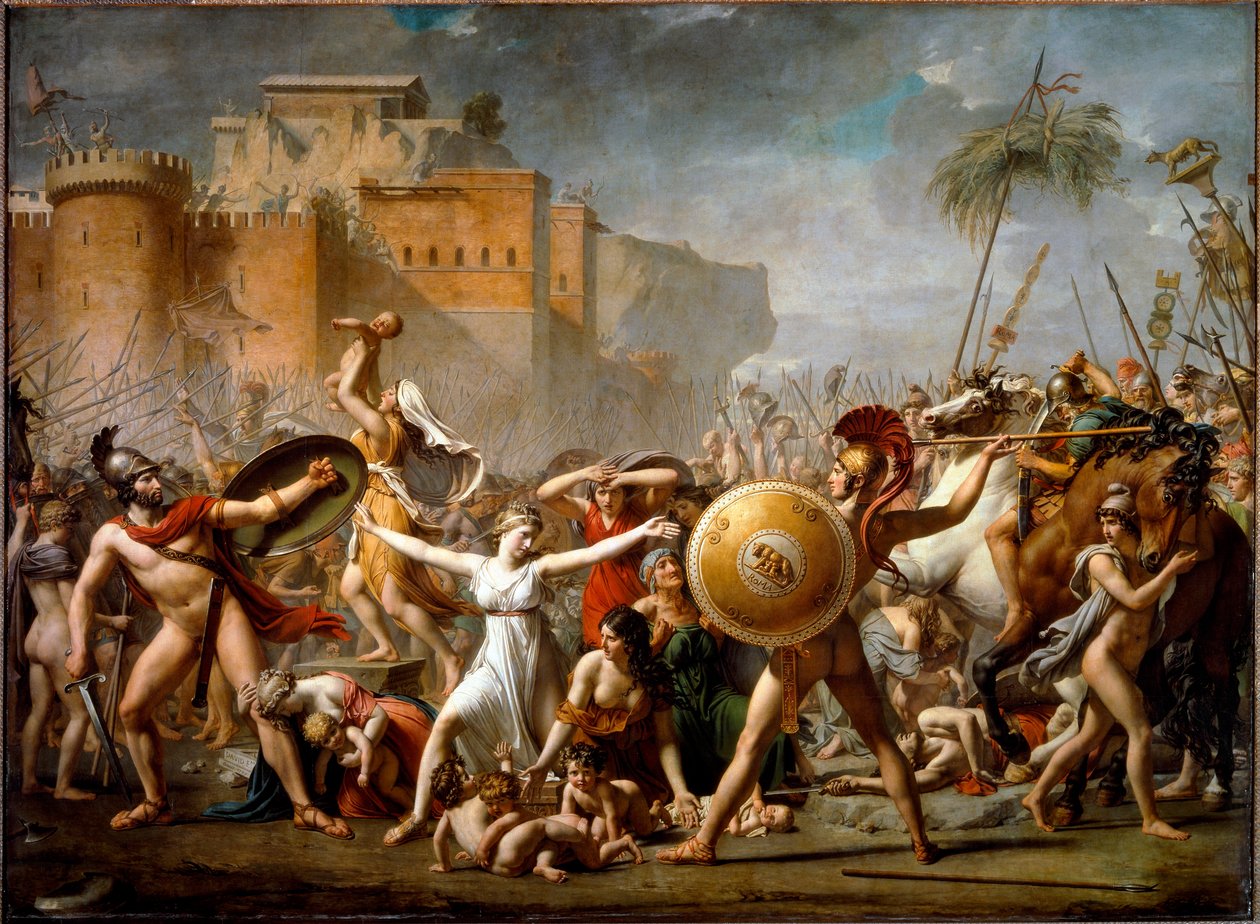 Die Intervention der Sabinerinnen von Jacques Louis David