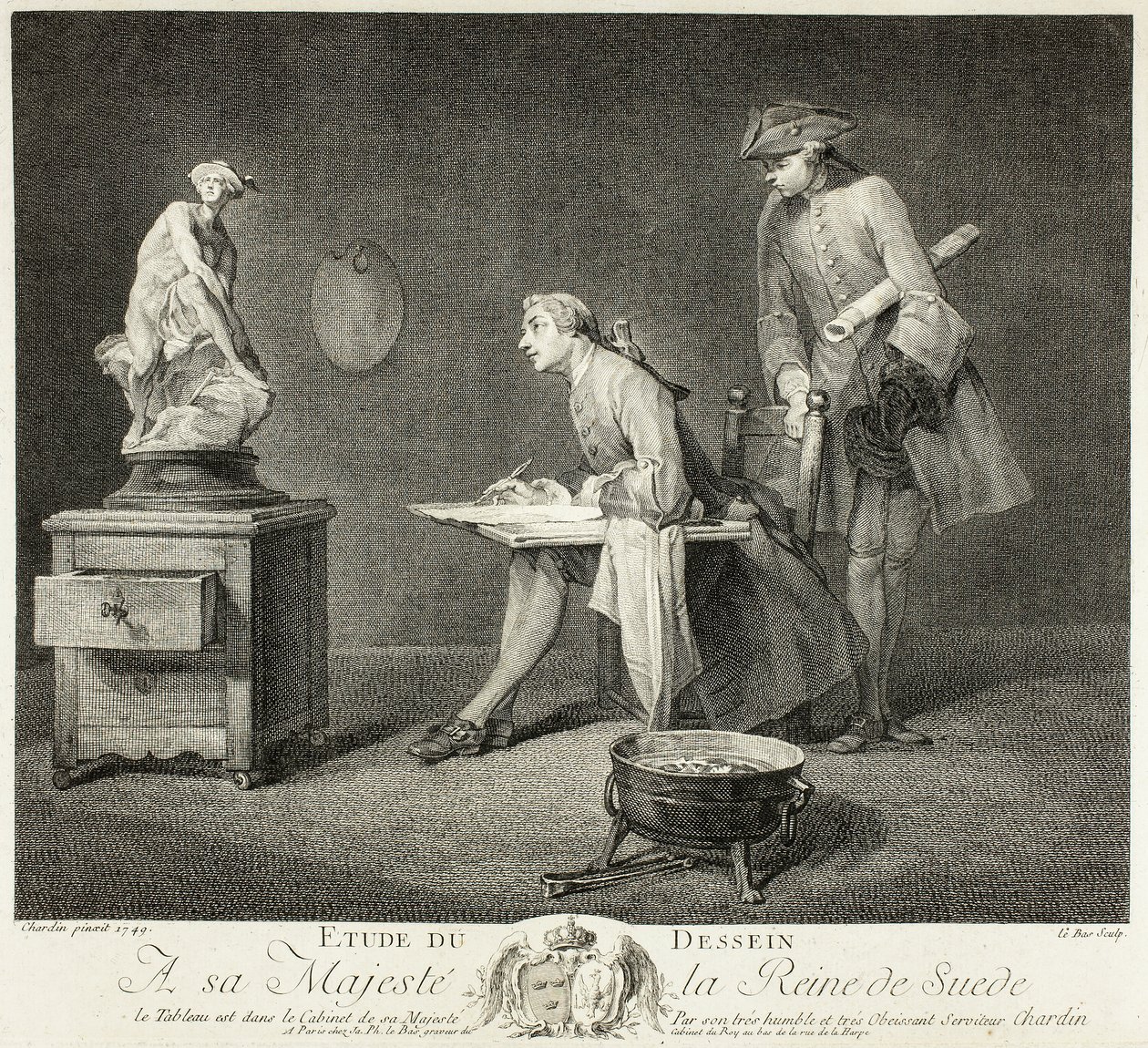Die Zeichenstunde von Jacques Philippe Le Bas