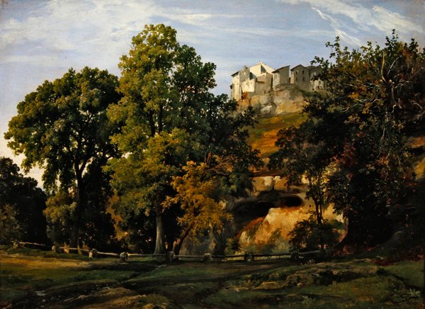 Landschaft, Blick auf Marino, 1826 von Jacques Raymond Brascassat