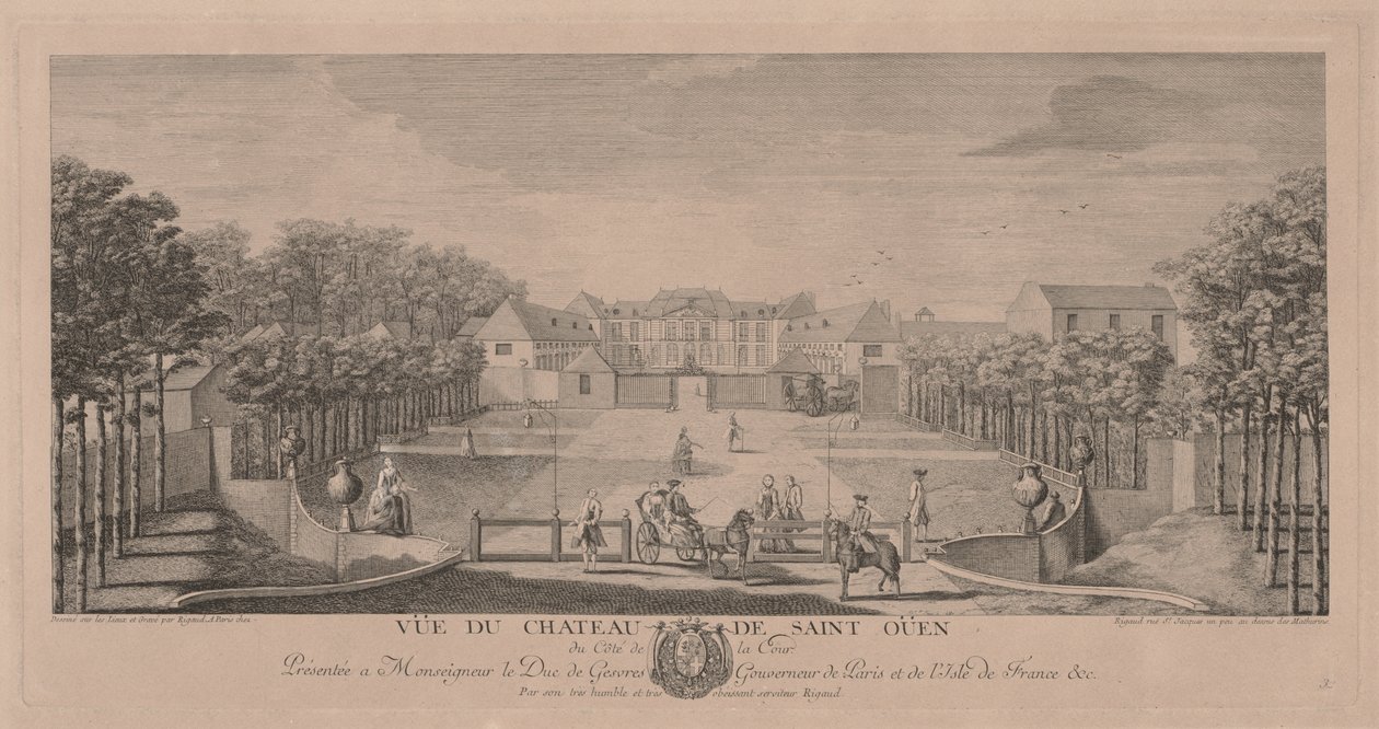 Schloss Saint Ouen vom Hof von Jacques Rigaud