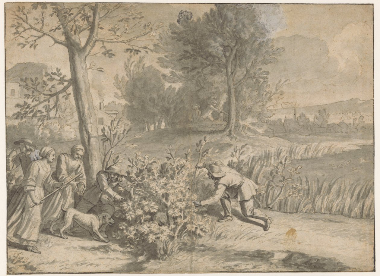 Kaninchen- und Entenjagd von Jacques Stella (attributed to)