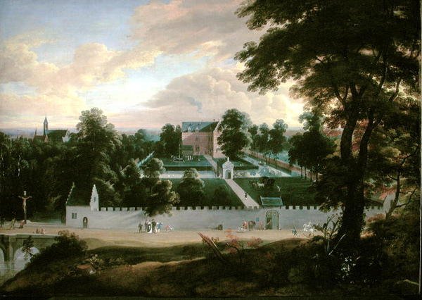 Ansicht einer Burg von Jacques d Arthois