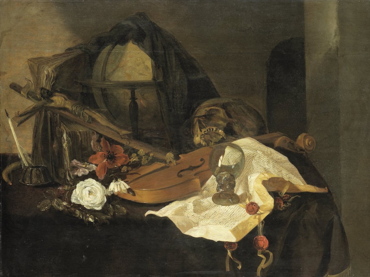 Vanitas Stillleben von Jacques de Claeuw