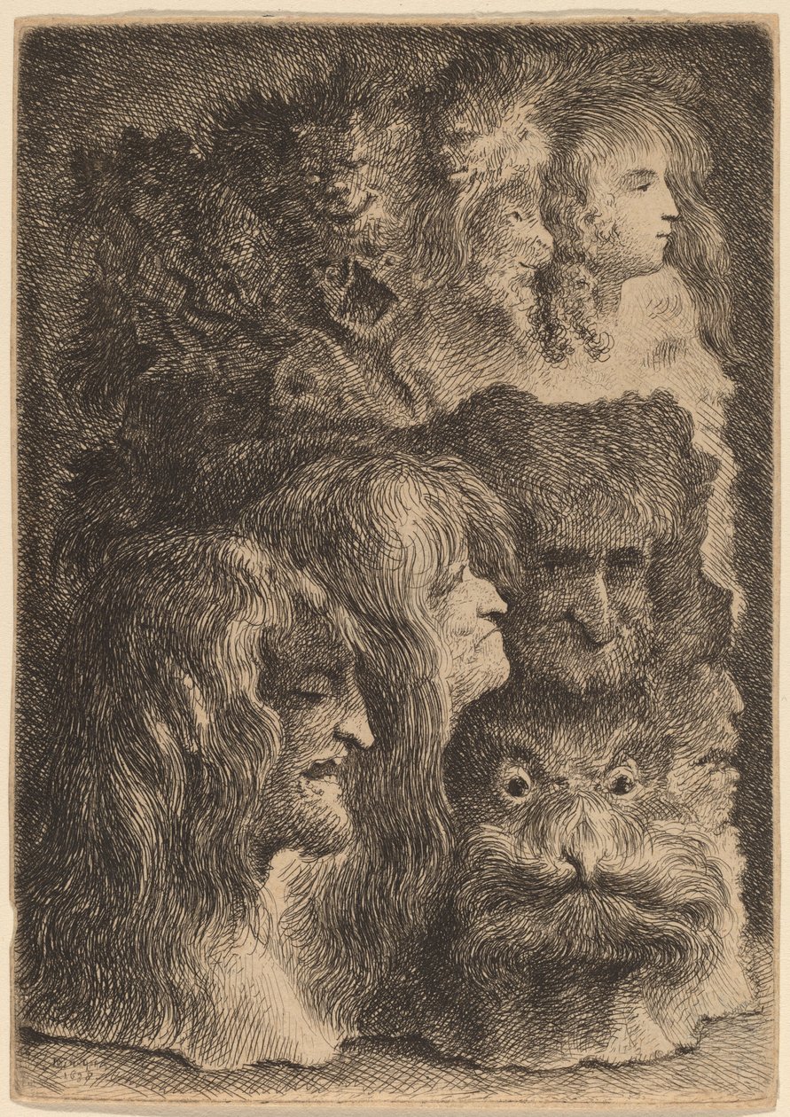 Fantastische Köpfe von Jacques de Gheyn III