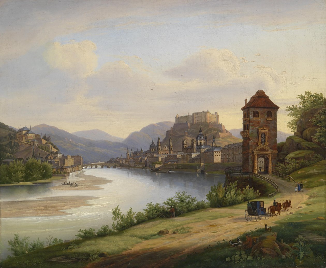 Blick auf Salzburg von Jakob Roedler