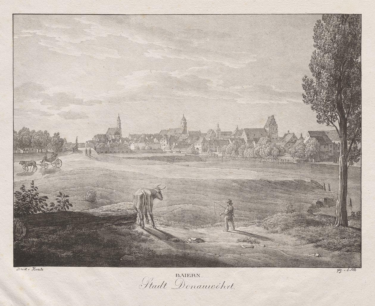 Bayern, Stadt Donauwörth von Jakob Alt
