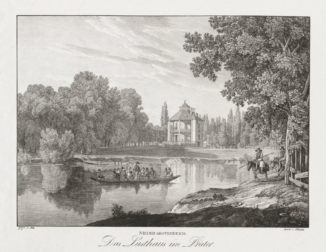 Niederösterreich, Das Lusthaus im Prater von Jakob Alt