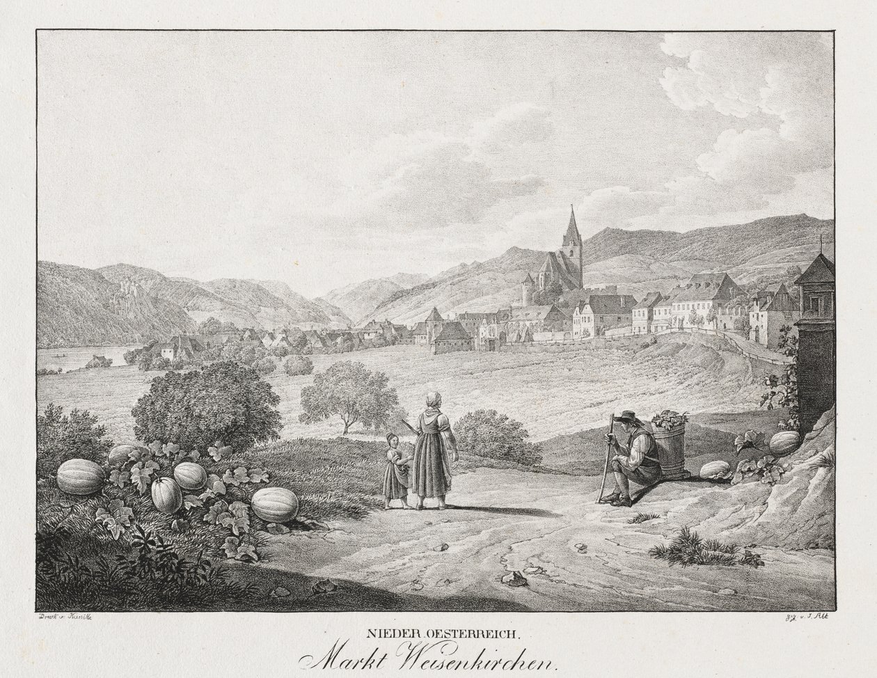 Niederösterreich, Markt Weißenkirchen von Jakob Alt