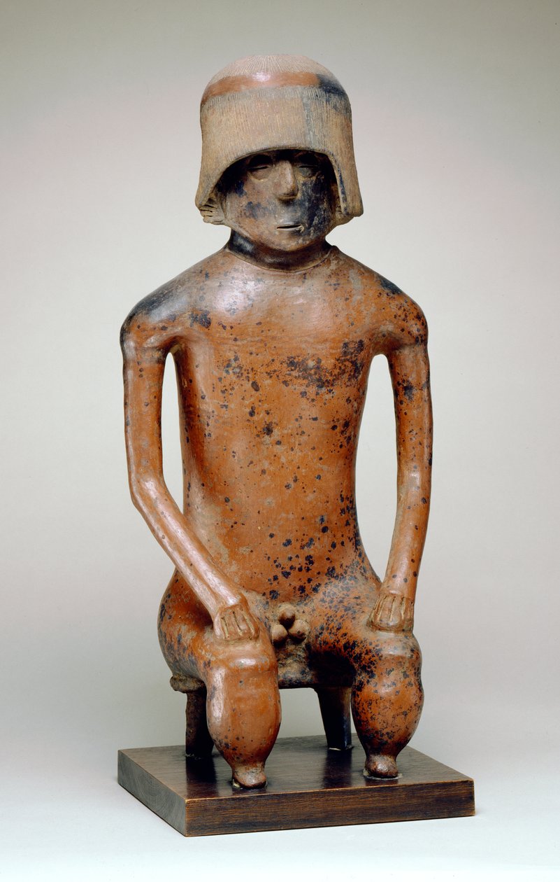 Sitzender Mann mit Helm von Jalisco