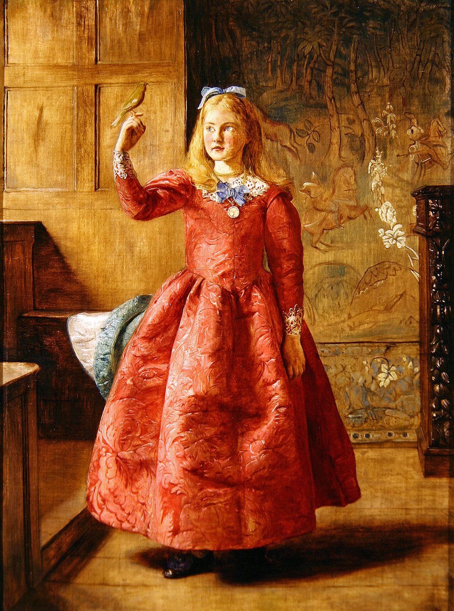 Mädchen mit Zeisig, 1865 von James Archer