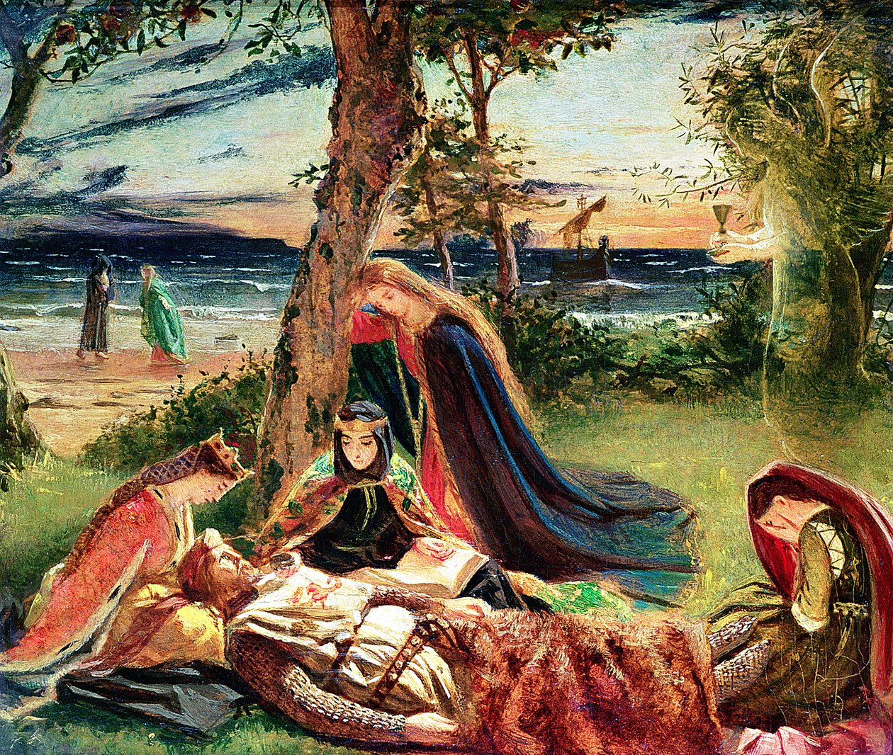 Der Tod von Arthur, um 1861 von James Archer