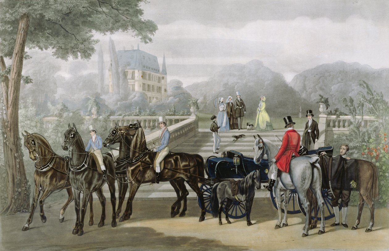 Der Start, graviert von R. Woodman von James Barenger