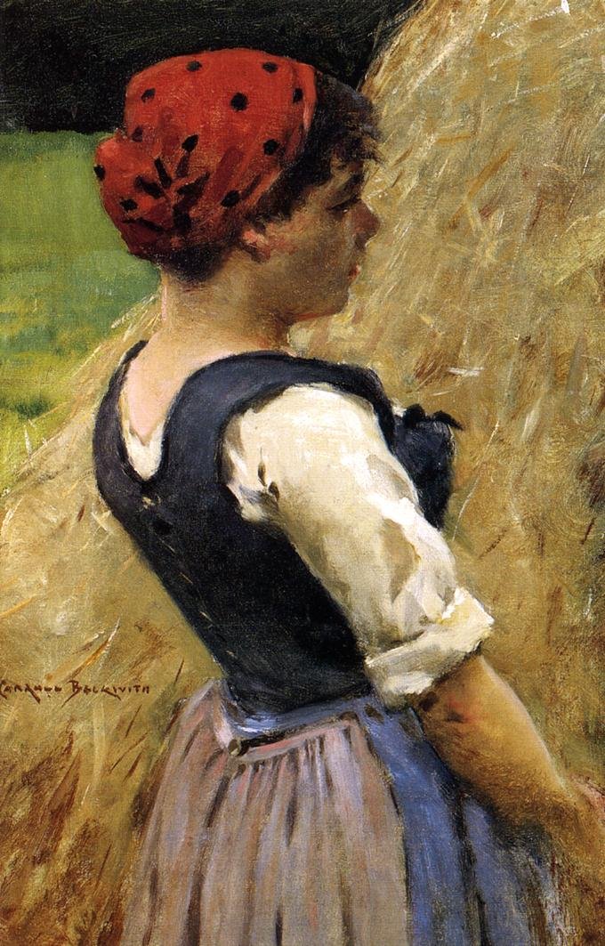 Normannisches Mädchen von James Carroll Beckwith
