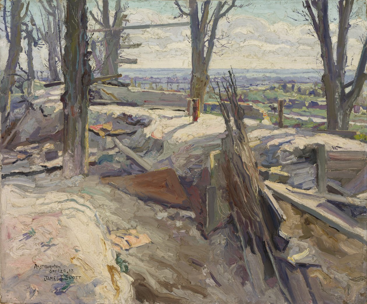 Mont St Quentin, 1918 von James F. Scott
