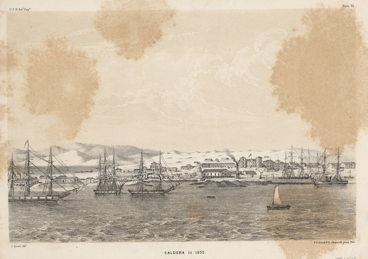 Caldera im Jahr 1852, 1855 von James Fuller Queen