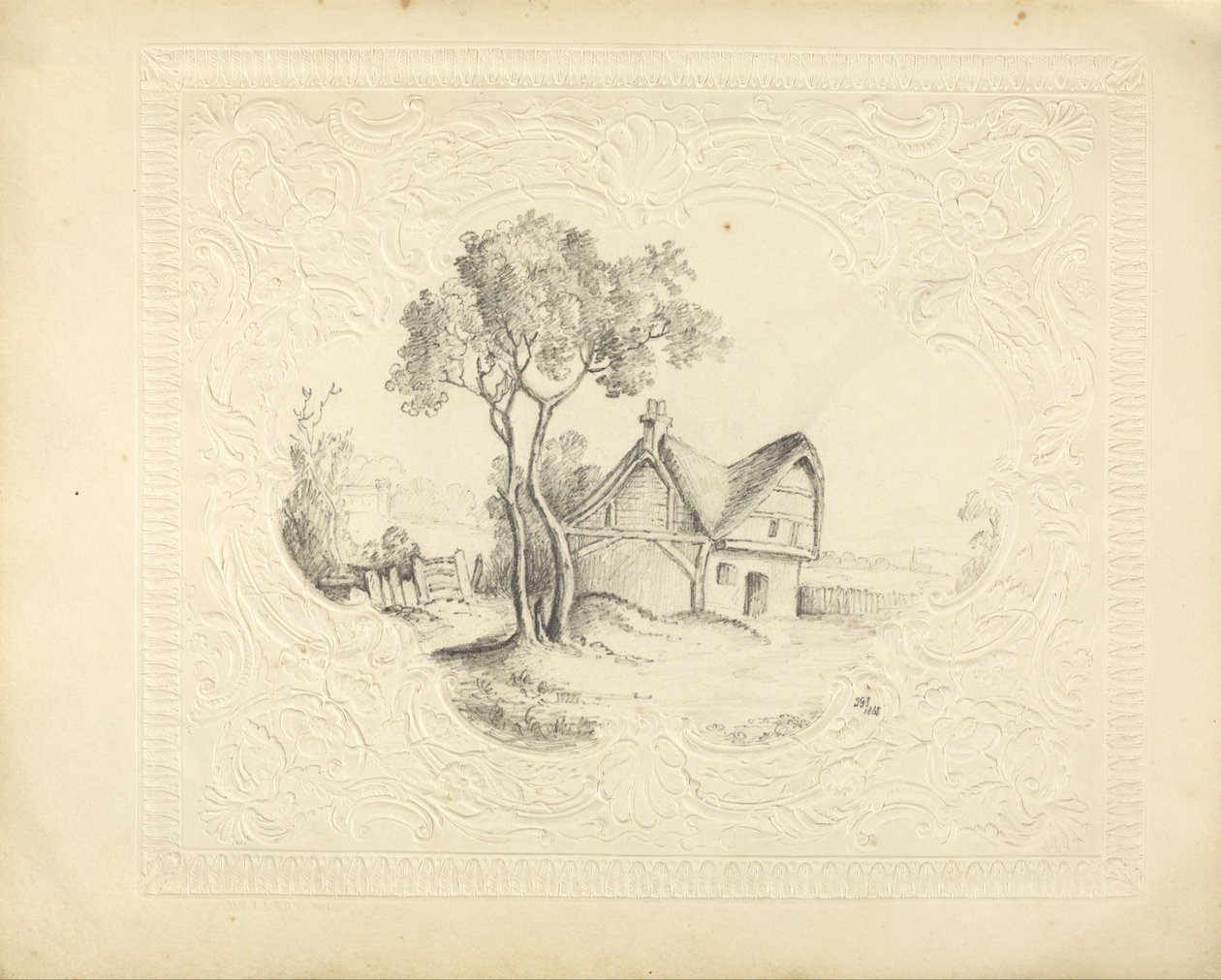Zeichnung eines Hauses von James G. Jones