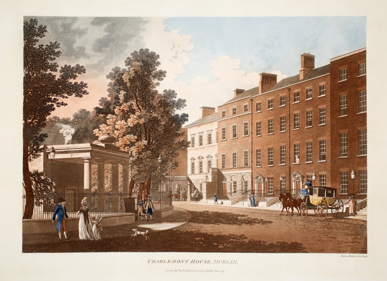 Charlemont-Haus, Dublin, 1793 von James Malton