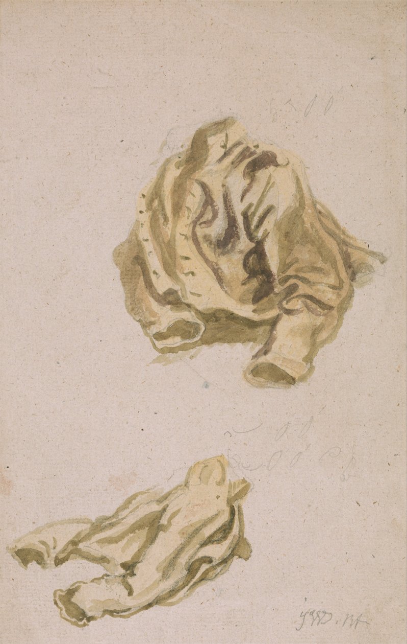 Studie eines Mantels und einer Hose von James Ward