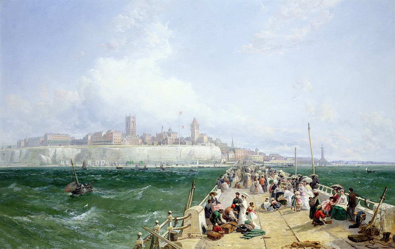Ein Blick auf Margate vom Pier, 1868 von James Webb