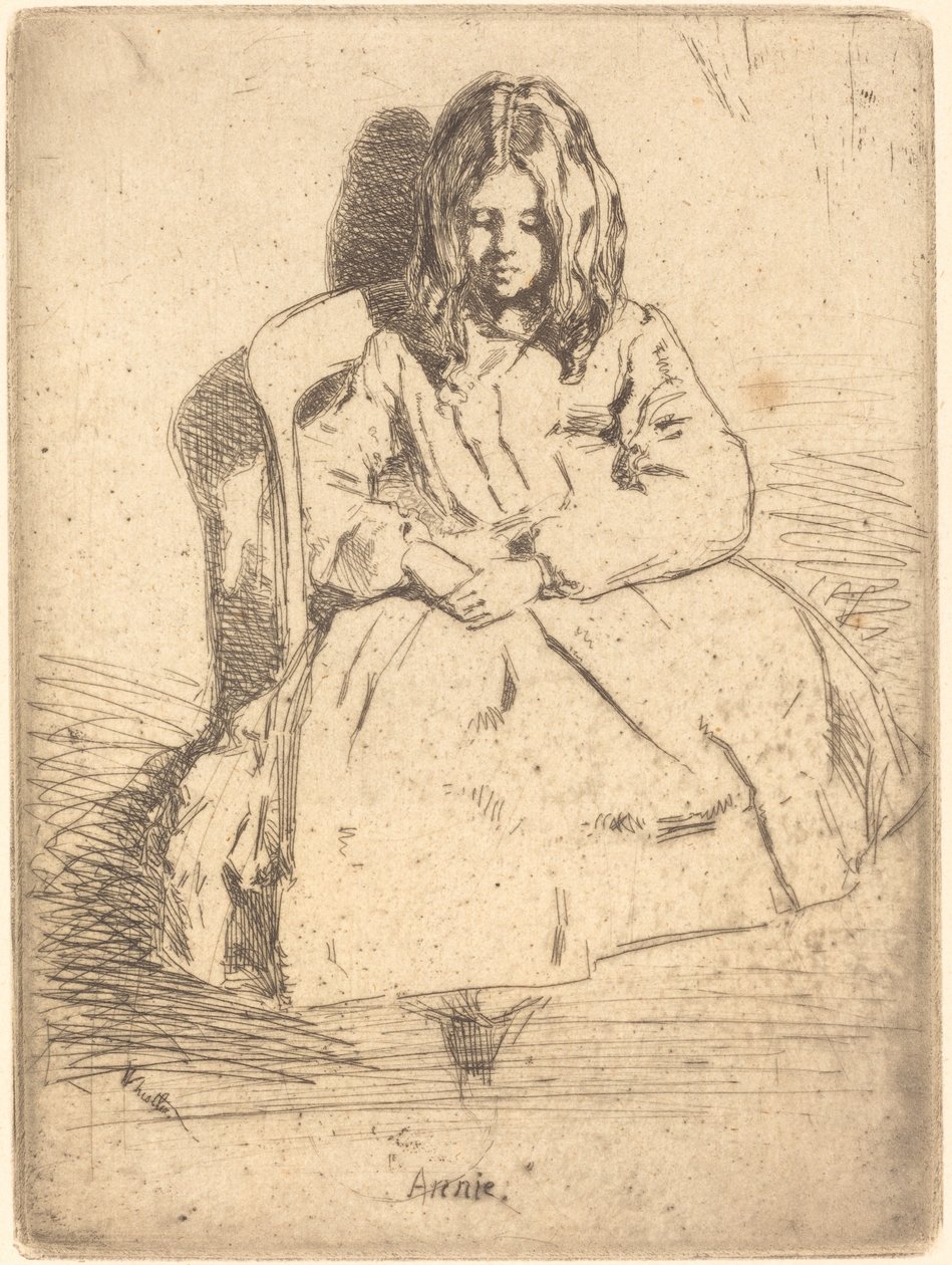 Annie sitzt von James Abbott McNeill Whistler