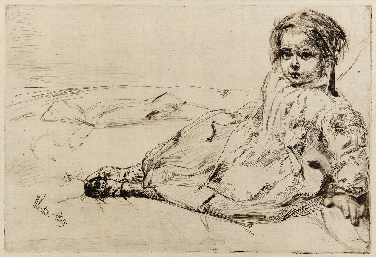Bibi Valentin, 1859 von James Abbott McNeill Whistler