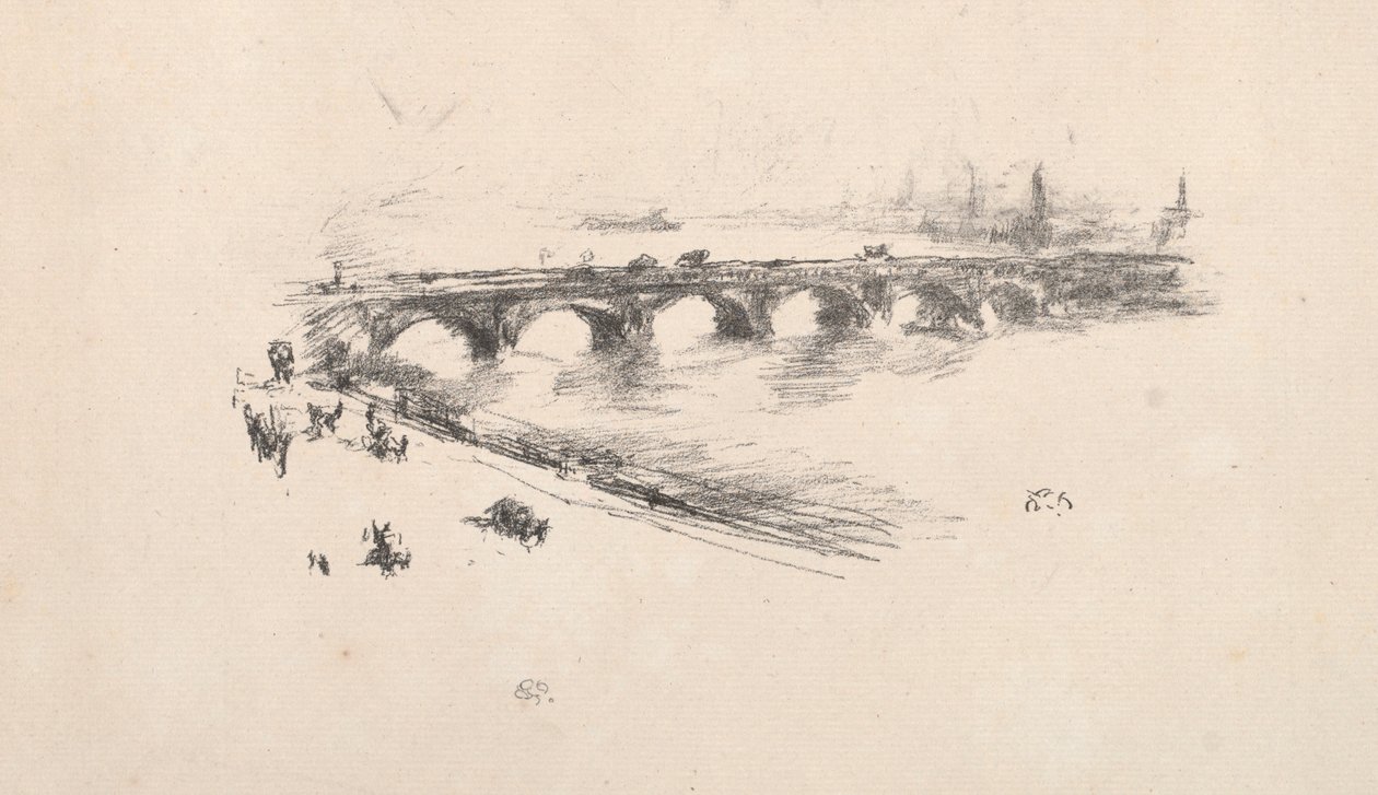 Abend, Little Waterloo Bridge von James Abbott McNeill Whistler