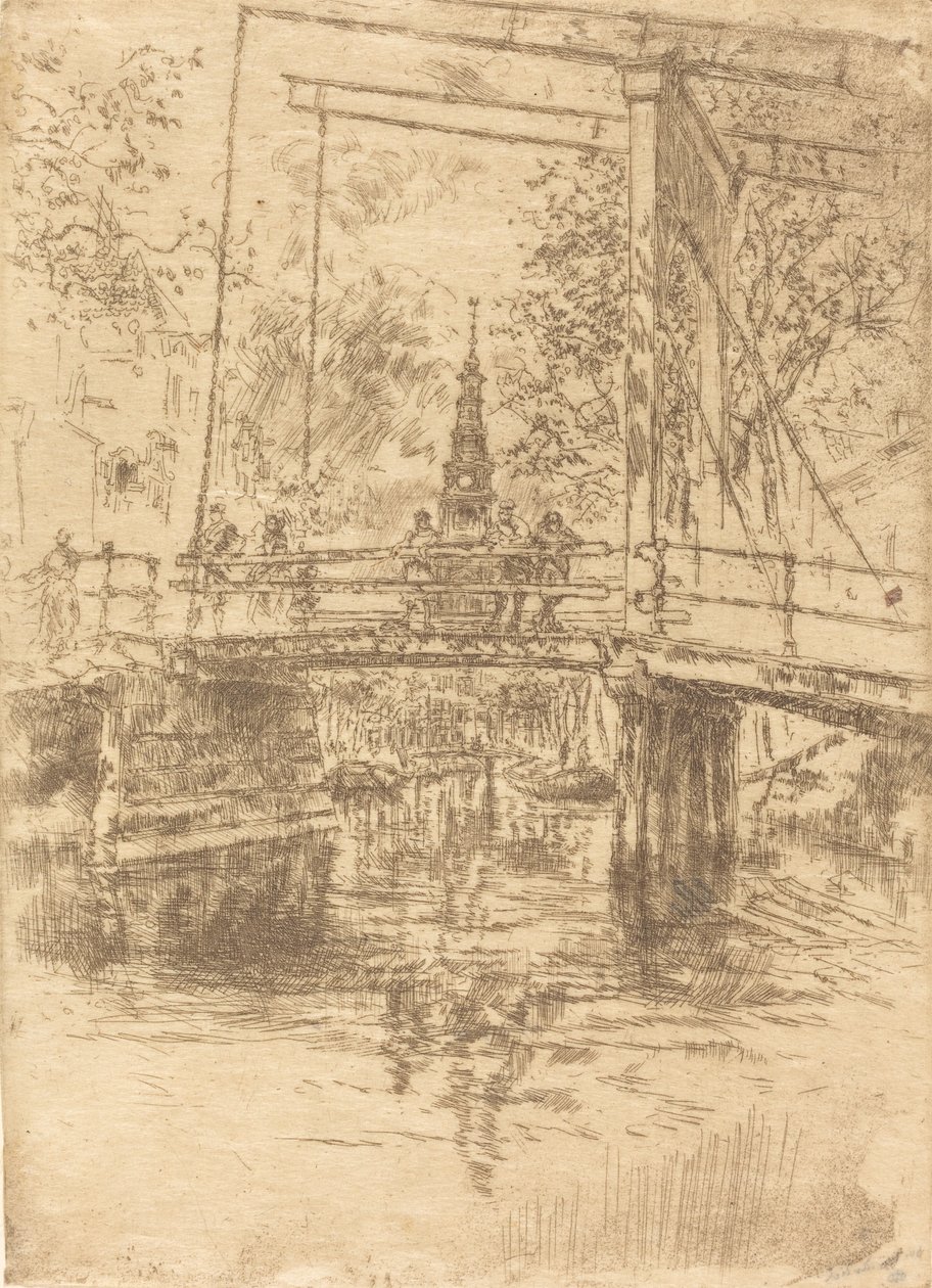 Kleine Zugbrücke, Amsterdam, 1889 von James Abbott McNeill Whistler