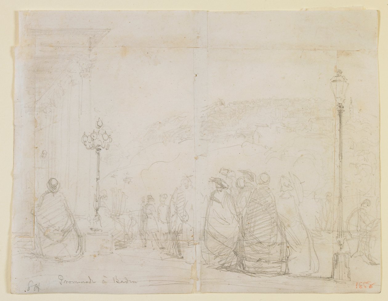 Promenade in Baden, 1858 von James Abbott McNeill Whistler