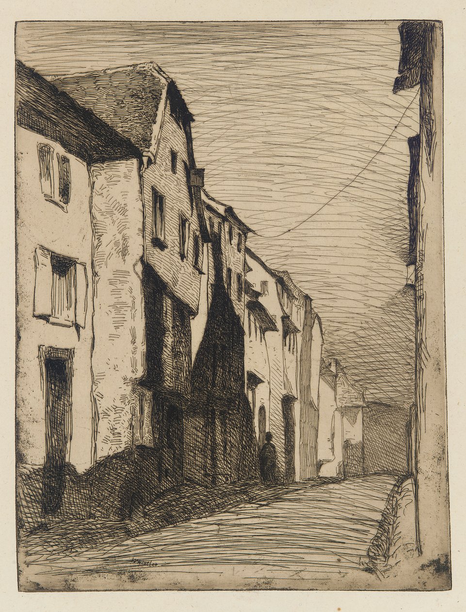 Straße in Saverne von James Abbott McNeill Whistler