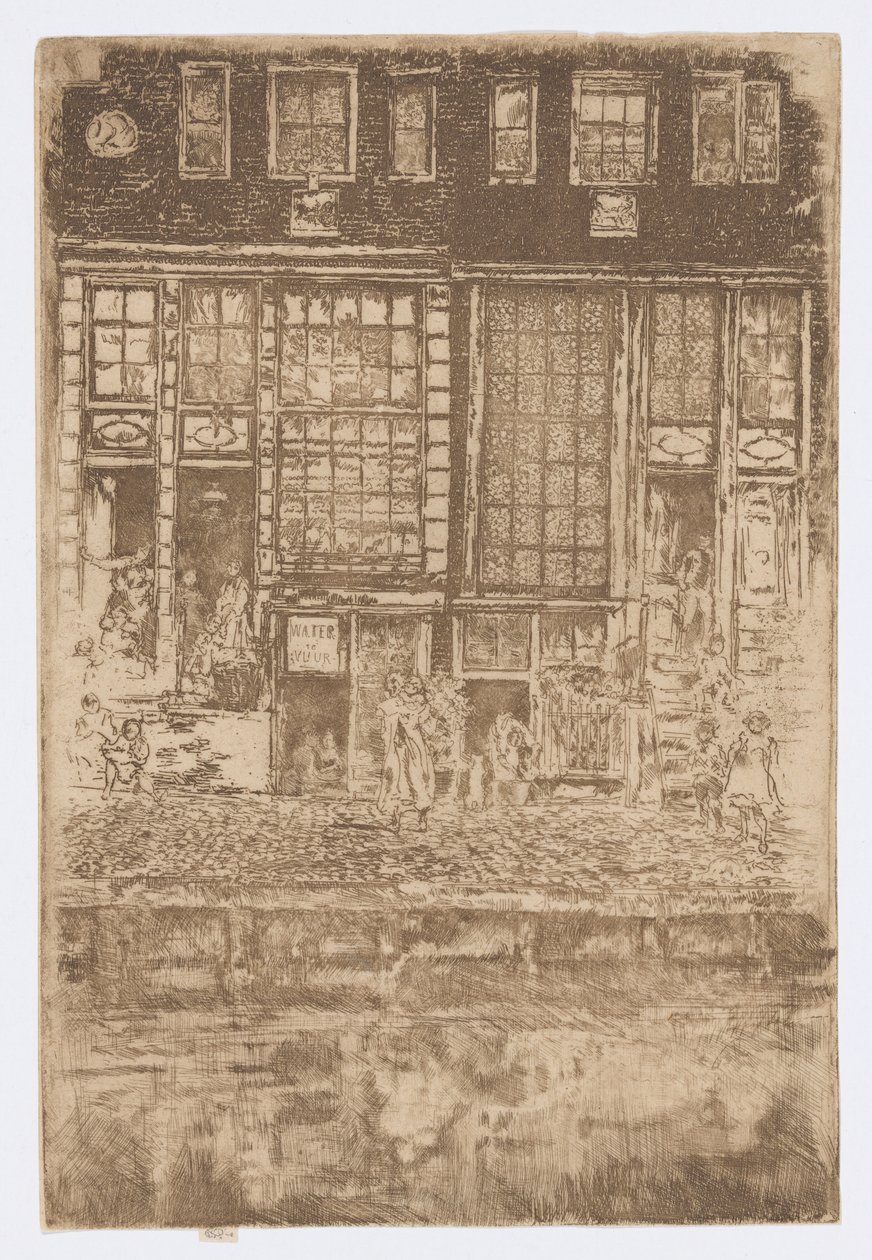 Der bestickte Vorhang von James Abbott McNeill Whistler