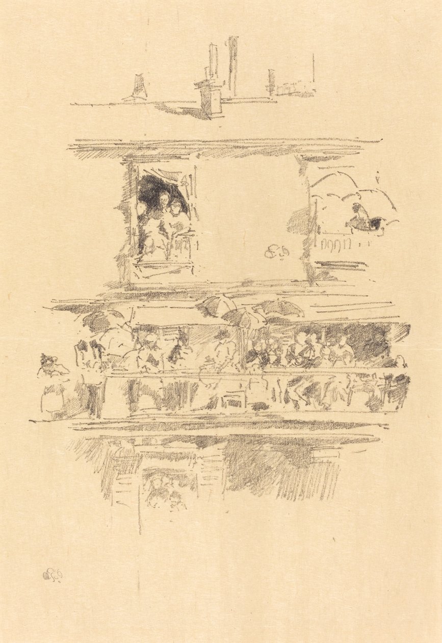 Der lange Balkon von James Abbott McNeill Whistler