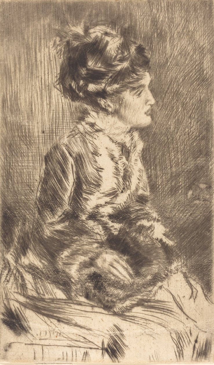 Der Muff von James Abbott McNeill Whistler