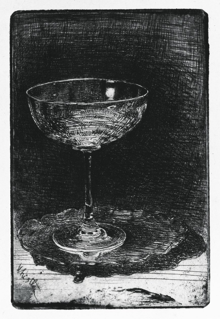 Das Weinglas von James Abbott McNeill Whistler