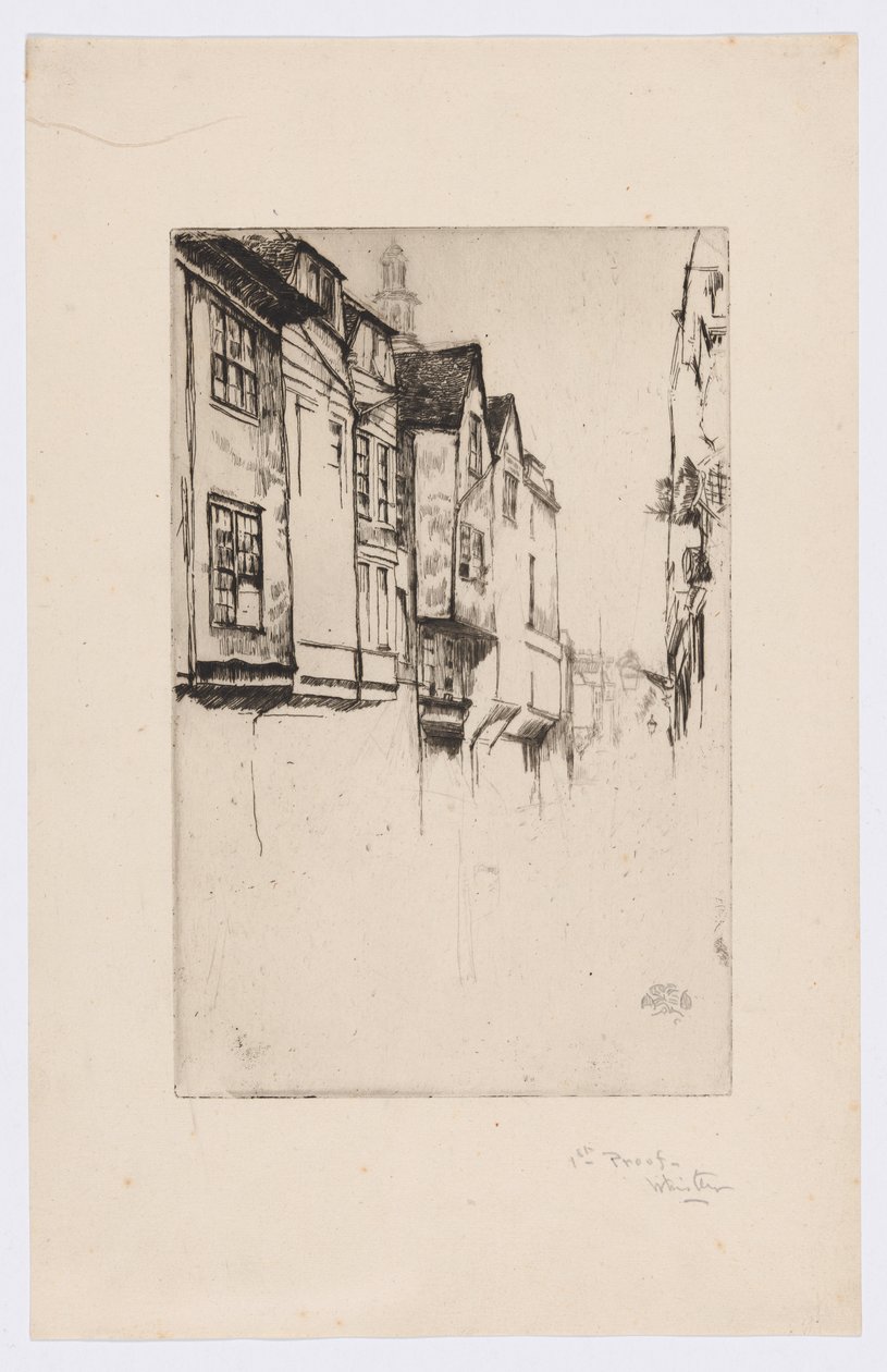 Wych Street, London von James Abbott McNeill Whistler