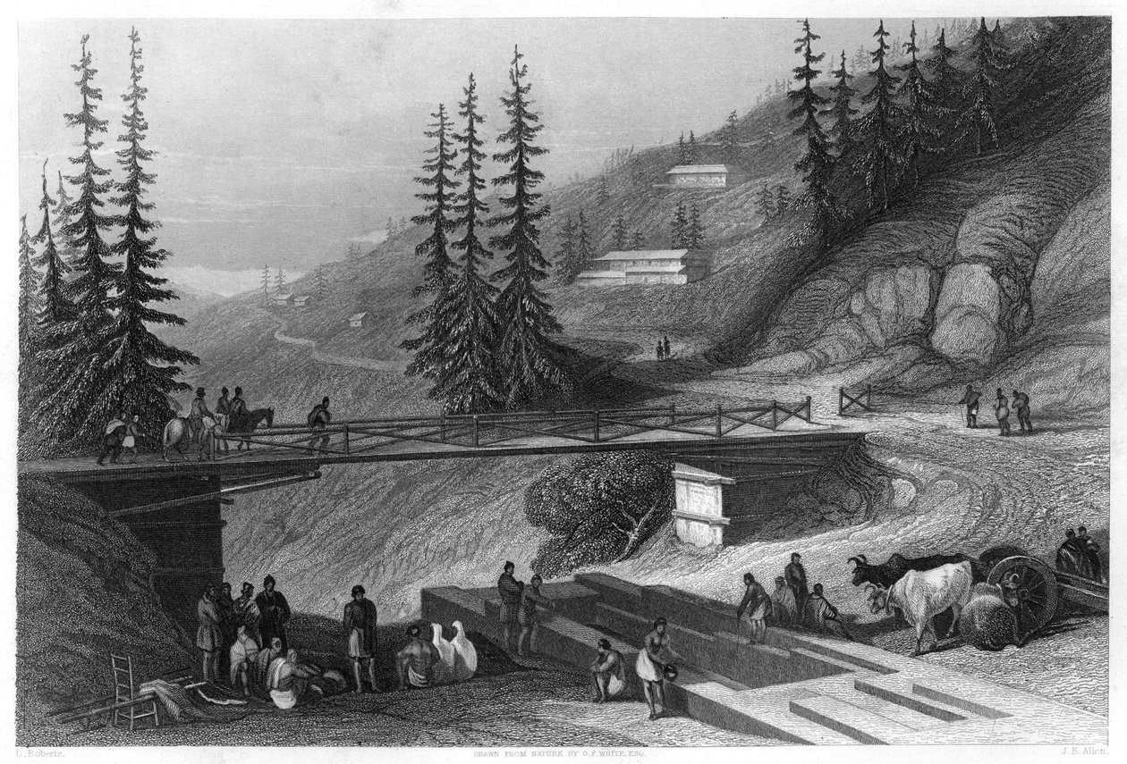 Simla, Indien, ca. 1860 von James B. Allen