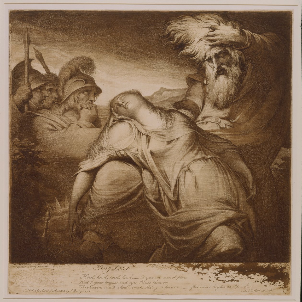 König Lear und Cordelia von James Barry