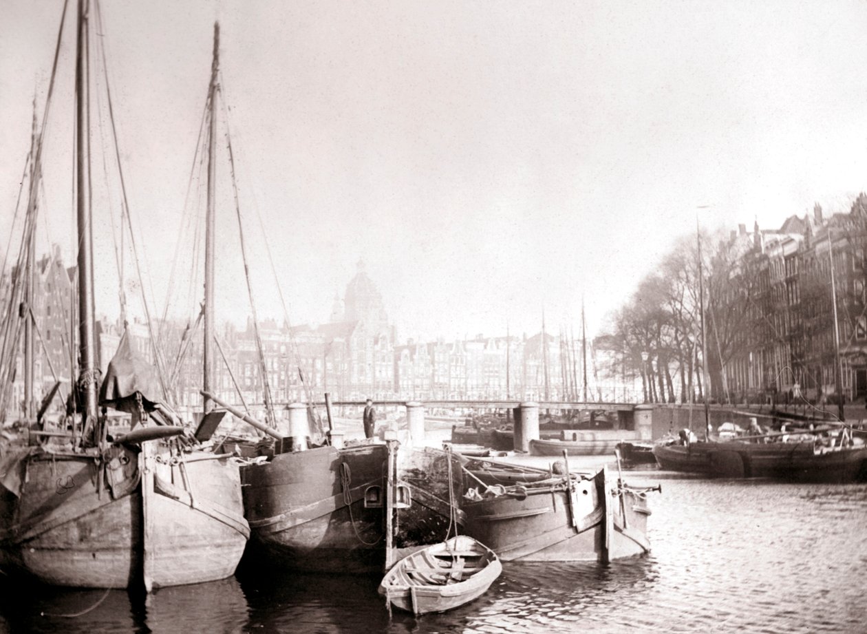 Kanalboote, Rotterdam, 1898 von James Batkin