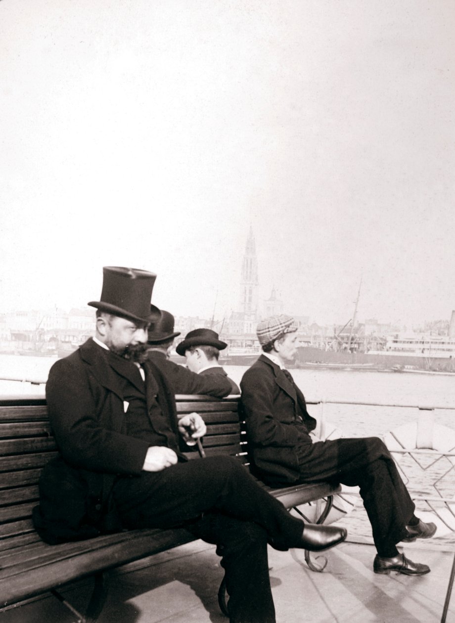 Passagiere auf einer Fähre, Rotterdam, 1898 von James Batkin