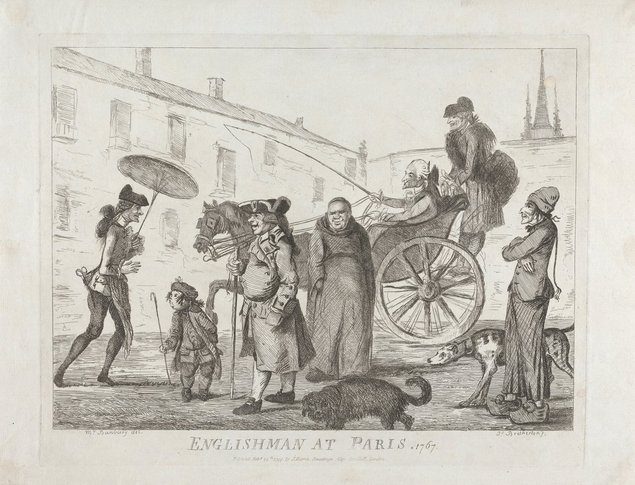 Engländer in Paris, 1767 von James Bretherton